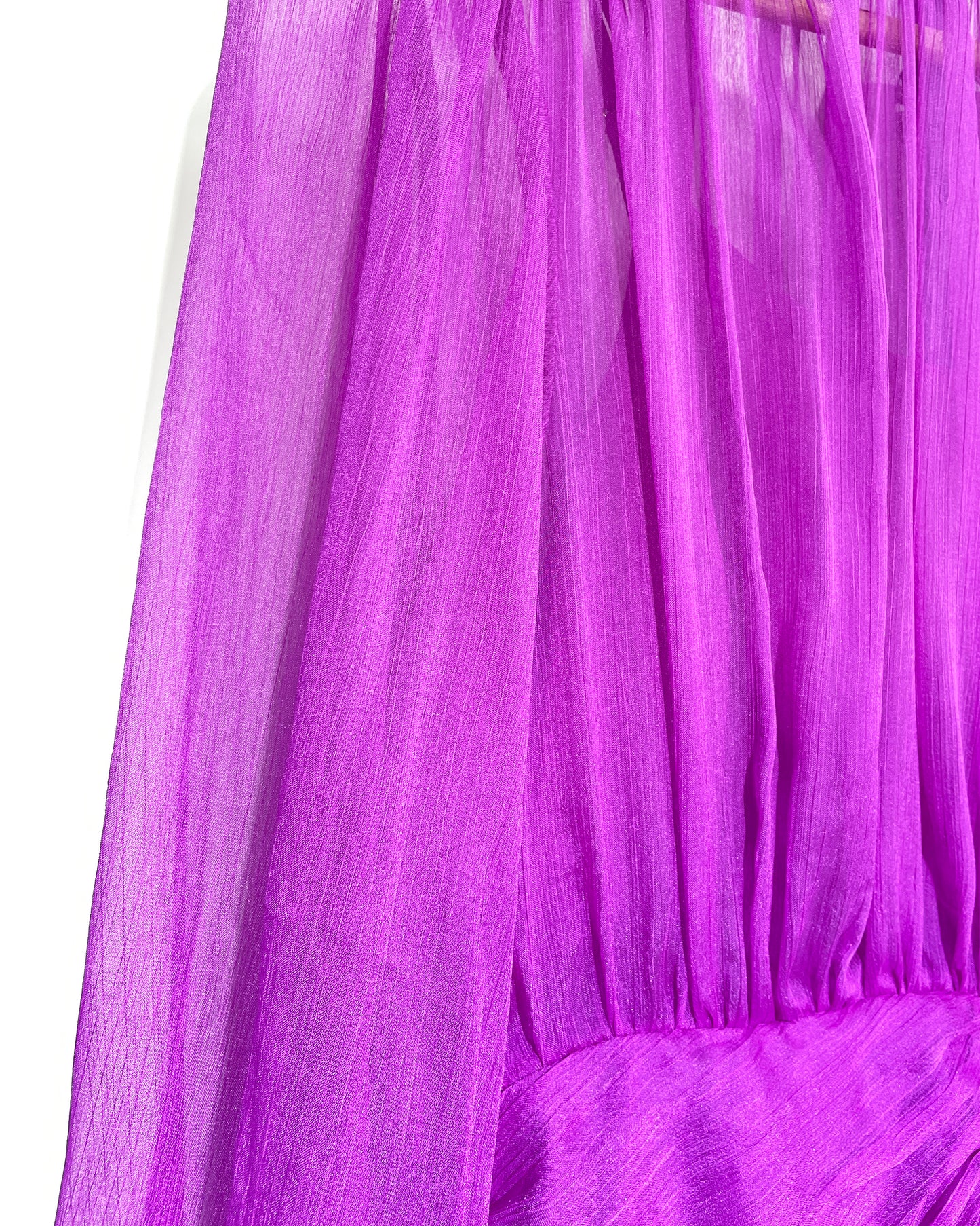 Chiffon purple party dress