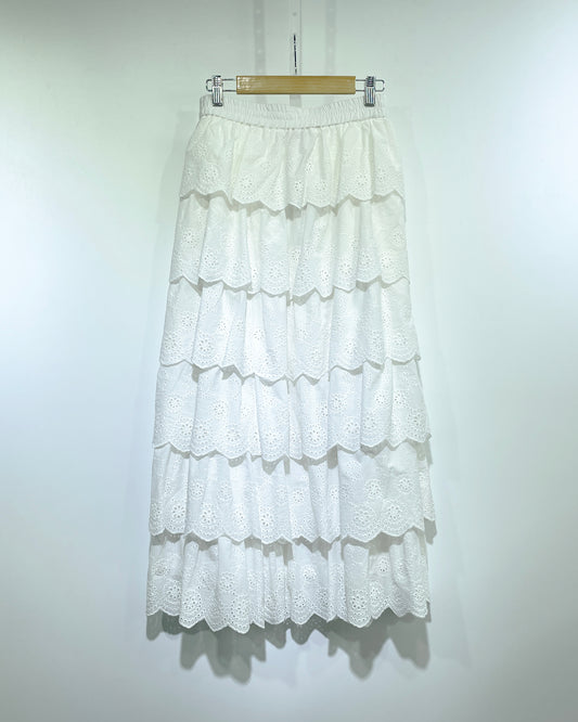 Layered lace skirt